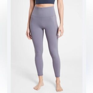Athleta Salutation Stash Pocket II 7/8 Tights, Lavender, Size 2X